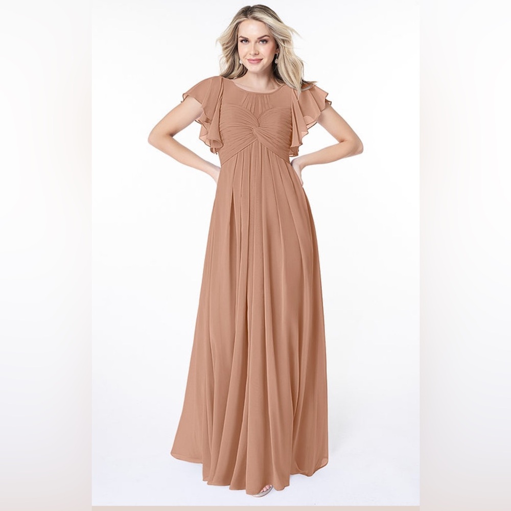 Azazie Champagne Rose Dress